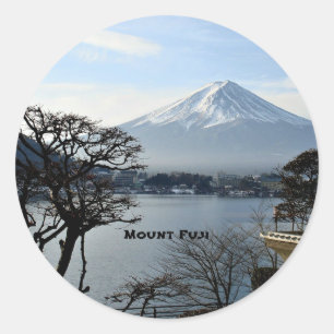 Sticker Rond Beau Mont Fuji