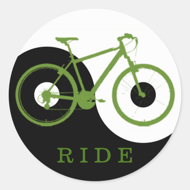 Sticker Rond beau vélo . vélo . thème vélo (Devant)