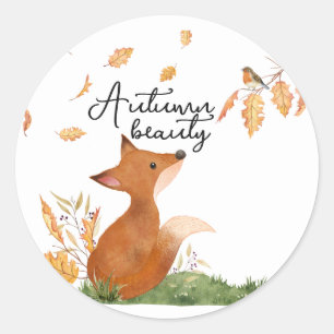 Sticker Rond Beauté d'automne