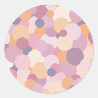 Sticker Rond Beaux cercles roses