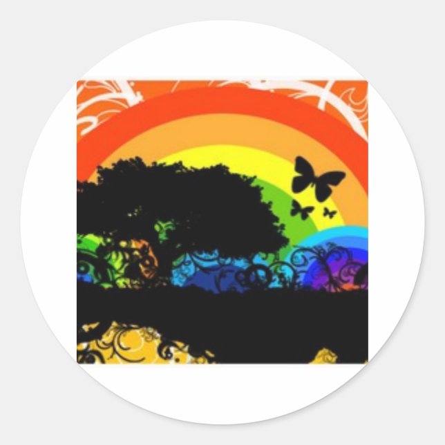 Sticker Rond Beaux graphismes (Devant)