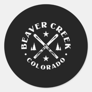 Sticker Rond Beaver Creek Colorado Ski Mountain Ski