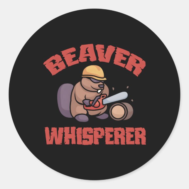 Sticker Rond Beaver pour (Devant)