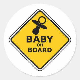 Sticker Rond Bébé à bord