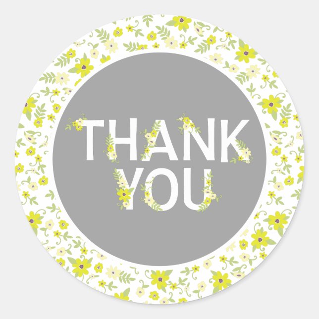 Sticker Rond Bébé dans la douche en fleurs (Devant)