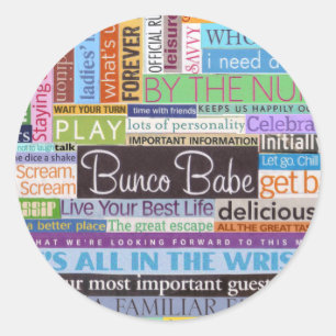 Sticker Rond Bébé de Bunco