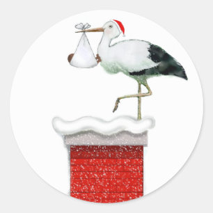 Sticker Rond Bébé de décembre
