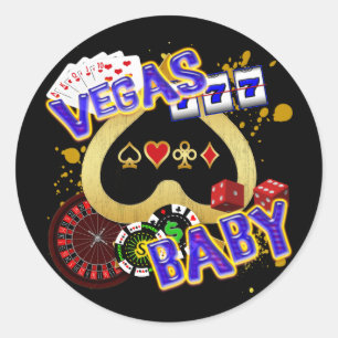 STICKER ROND BÉBÉ DE VEGAS