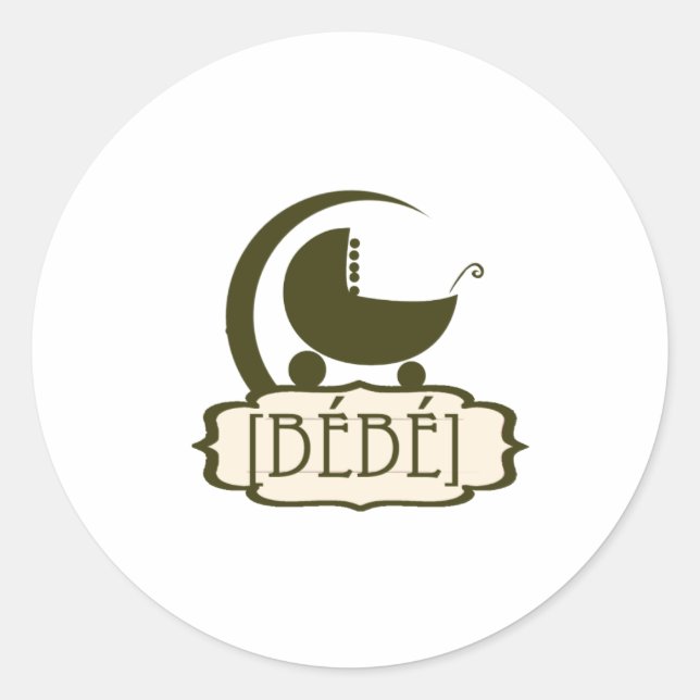 Sticker Rond Bébé Gifts (Devant)