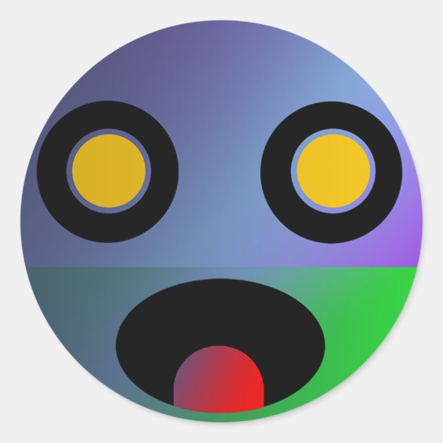 Sticker Rond Bébé Tsung-Jo Clupkitz dans Maquillage lourd (Devant)