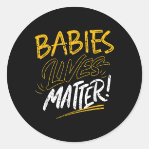 Sticker Rond Bébés Vie Mois de sensibilisation Cadeau