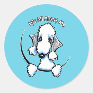 Sticker Rond Bedlington Terrier IAAM