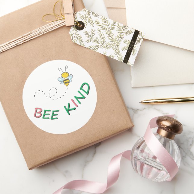 Sticker Rond Bee Genre - Citation Motivationnelle Dit et Art (Cadeaux)