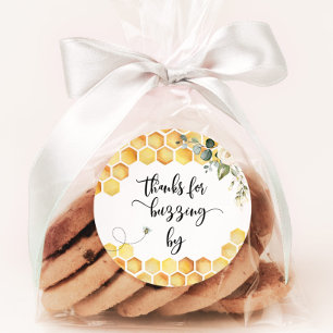 Sticker Rond Bee merci pour le buzzing by