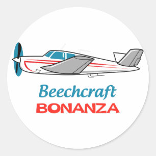 Sticker Rond Beechcraft Bonanza