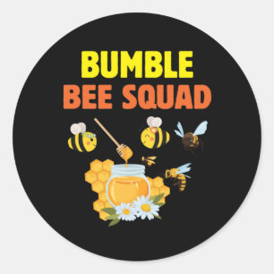 Sticker Rond Beekeeper Art Bumble Bee Squad 2