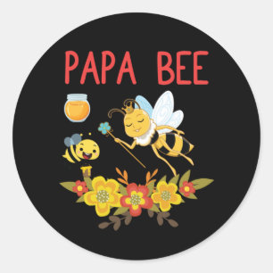 Sticker Rond Beekeeper Art Papa Bee 2