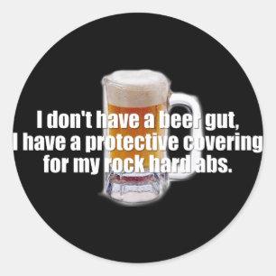 Sticker Rond Beer Gut