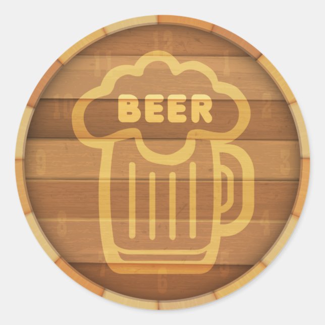 Sticker Rond Beer Key (Devant)