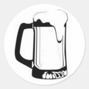Sticker Rond Beer Mug
