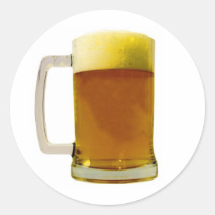 Sticker Rond Beer Mug
