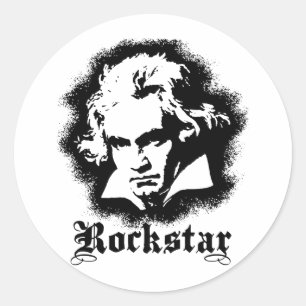 Sticker Rond Beethoven