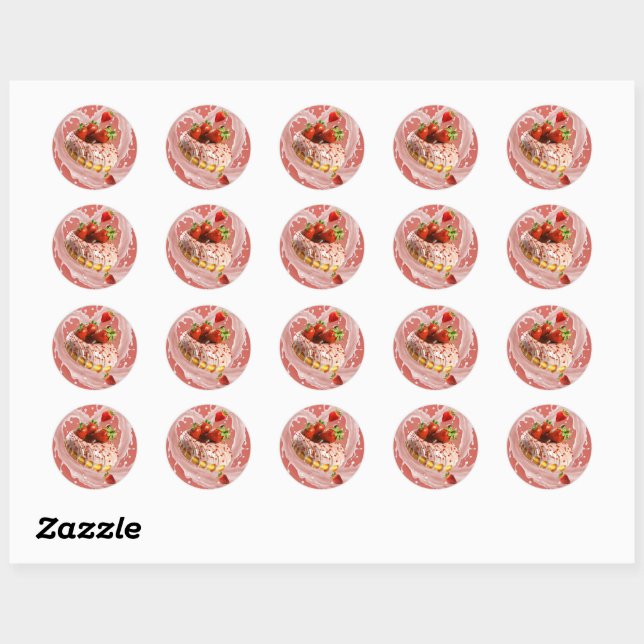 Sticker Rond beignet (Feuille)