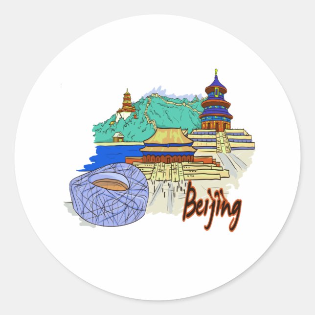 Sticker Rond beijing ville graphisme.png (Devant)