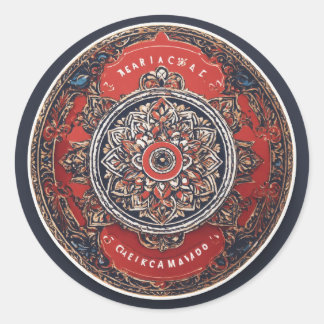 Sticker Rond Bel logo pour les cartes autocollantes avec arrièr