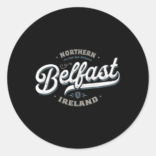 Sticker Rond Belfast Northern Ireland City Travel Capital