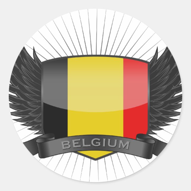 STICKER ROND BELGIQUE (Devant)