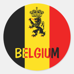 Sticker Rond Belgique