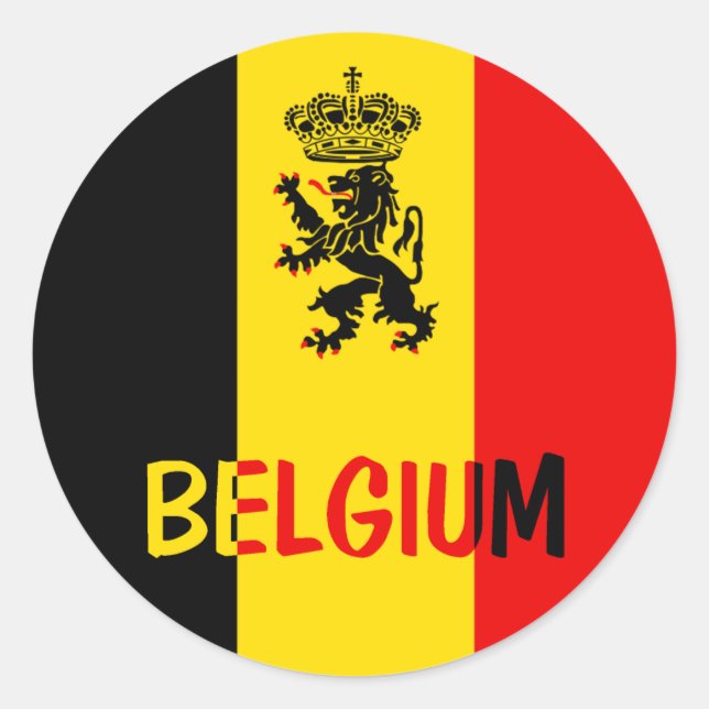 Sticker Rond Belgique (Devant)