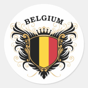 Sticker Rond Belgique