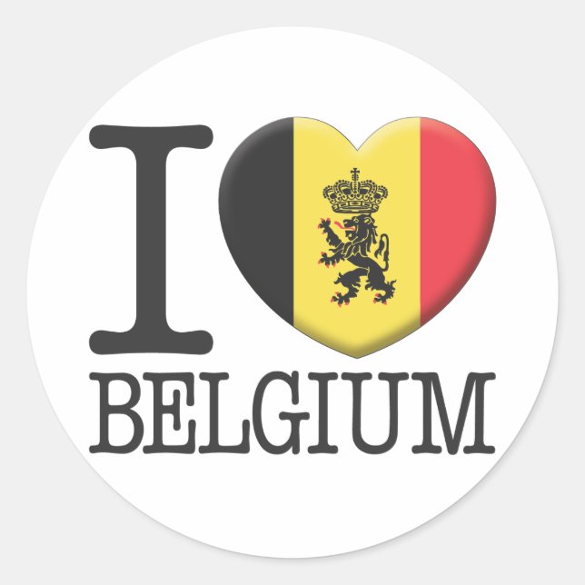 Sticker Rond Belgique2 (Devant)