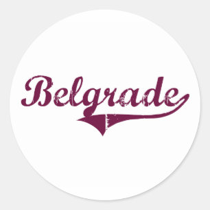 Sticker Rond Belgrade Montana Classic Design