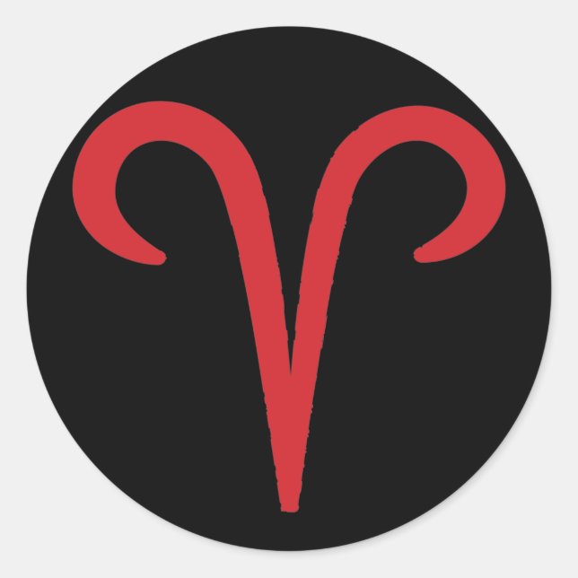 Sticker Rond BÉLIER Zodiaque Mars Avril Astrologie Fête du Zodi (Devant)