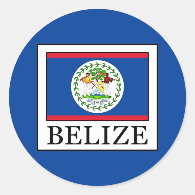 Sticker Rond Belize (Devant)
