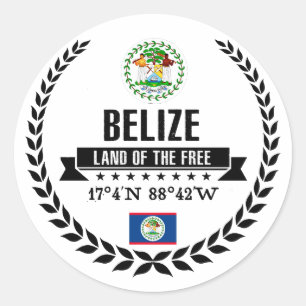 Sticker Rond Belize