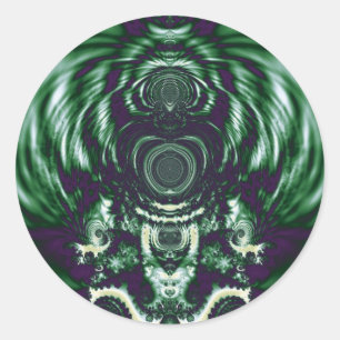 Sticker Rond Bell verte