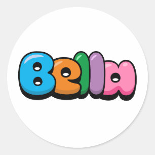 Sticker Rond Bella