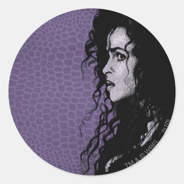 Sticker Rond Bellatrix Lestrange 5 (Devant)