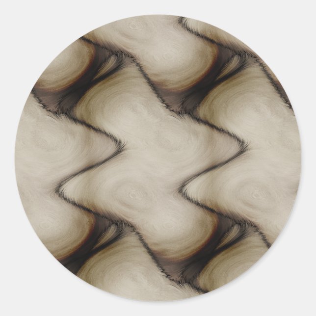 Sticker Rond Belle abstraction laisse une impression durable (Devant)