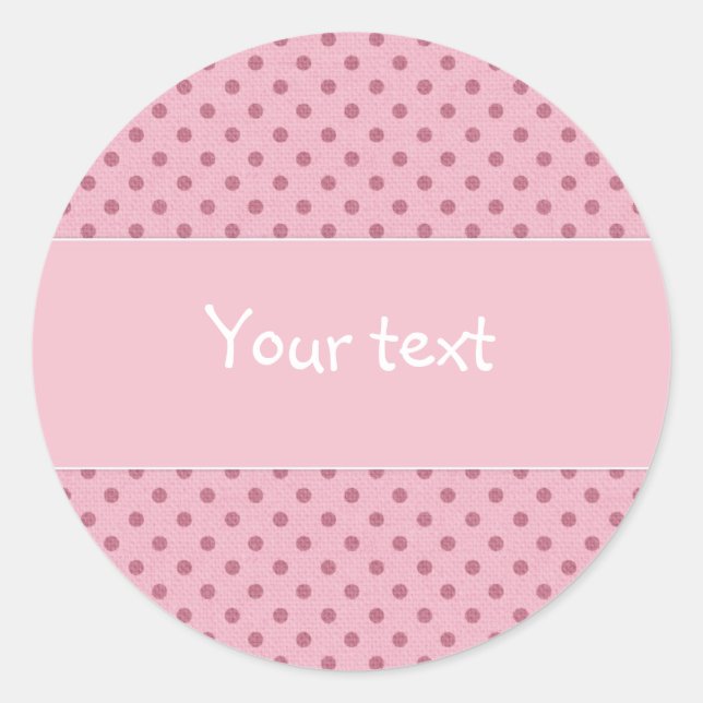 Sticker Rond Belle conception de pois (Devant)