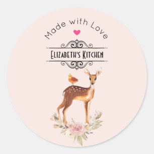 Sticker Rond Belle cuisine Brown Doe Vintage