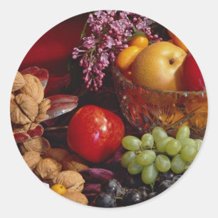 Sticker Rond Belle disposition de fruit