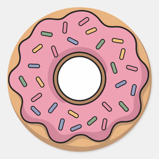 Sticker Rond Belle Donut | Enfant (Devant)