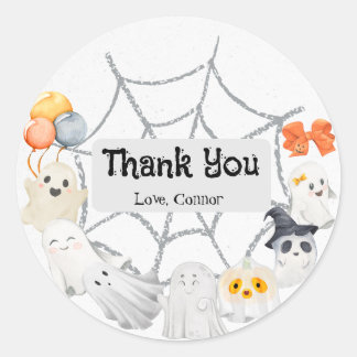 Sticker Rond Belle fête d'anniversaire d'Halloween