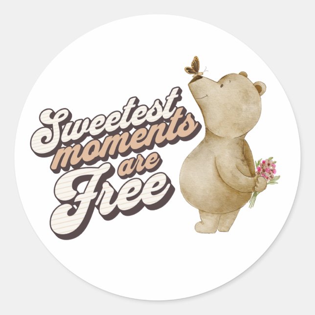 Sticker Rond Belle inspiration pour la vie (Devant)