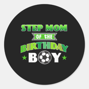 Sticker Rond Belle-mère du garçon qui fête son anniversaire Foo
